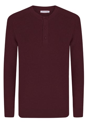 Pullover Crew Neck Buttoned Pullover