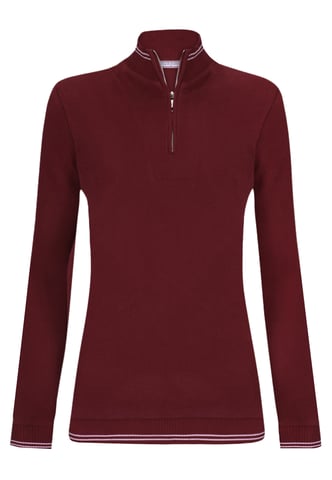 Pullover Half-Zip Knit Sweater