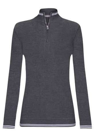 Pullover Half-Zip Knit Sweater