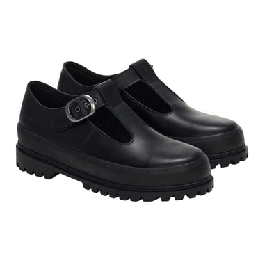 Superga Womens/Ladies 2541 Box Leather Mary Janes (Black)