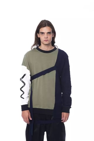Färgblockerad Stickad Sweatshirt Ni12989