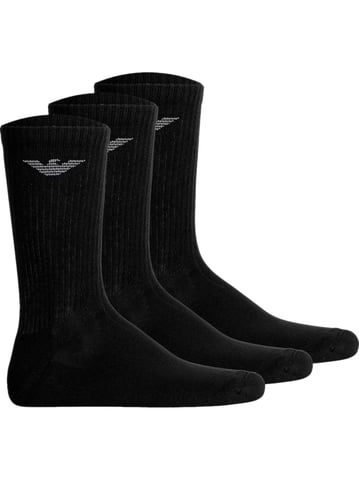 Emporio Armani Men's 3 Pack Eagle Socks