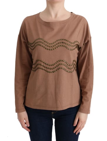 John Galliano Brown Knit Pullover Sweater