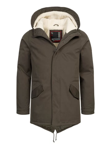 Alessandro Salvarini mens winter parka with teddy lining and hood