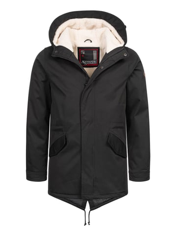 Alessandro Salvarini mens winter parka with teddy lining and hood