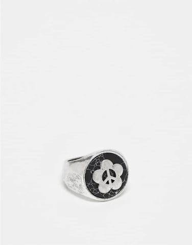 Classics 77 peace of mind semi precious stone signet ring in silver