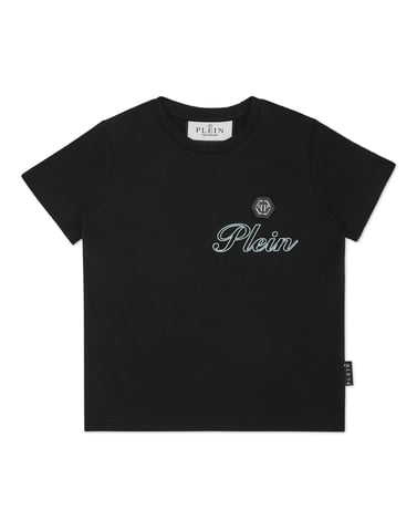 Jersey T-Shirt Round Neck Ss Italic Plein