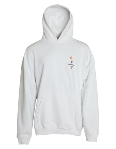 Olympic Torch Logo Hoodie Oversized Knitwear