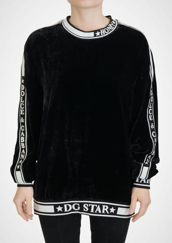 Velvet Sweatshirt Dg Star Model