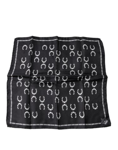 Silk Horseshoe Pattern Scarf