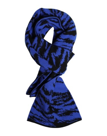 Animal Print Wool Scarf