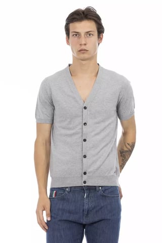 Short Sleeve Vneck Knit Cardigan