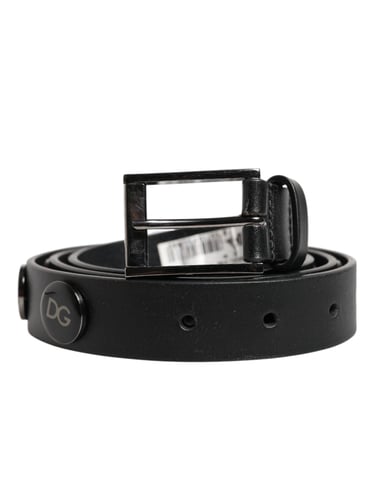 Leather Belt With Metal Buckle