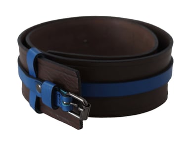 Leather Belt Blue Trim