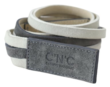Twotone Suede Belt