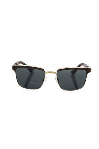 Square Sunglasses Leather Frame