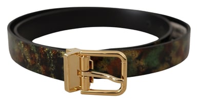Glitter Camo Läderbälte Modell Bel8465