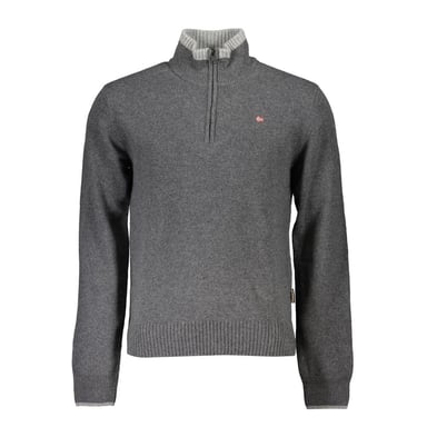 Halfzip Knit Sweater Grey