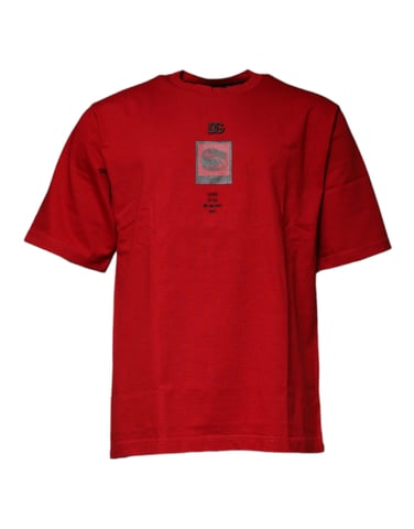 Grafisk T-shirt med kort ärm och rund hals