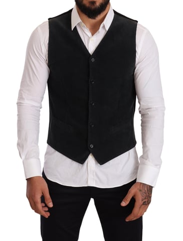 Klassisk Stil Corduroy Väst