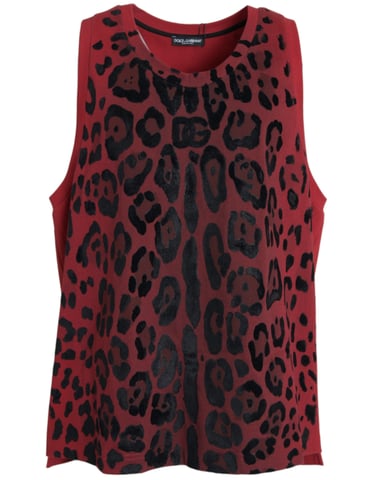 Leopardmönstrad Tank Top Tsh85085