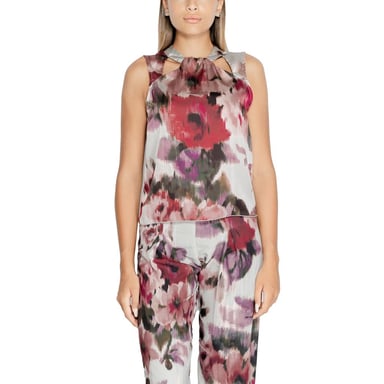 Floral Print Pant Set Sleeveless Top Pants