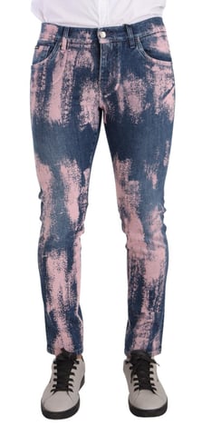 Paint Splatter Skinny Jeans