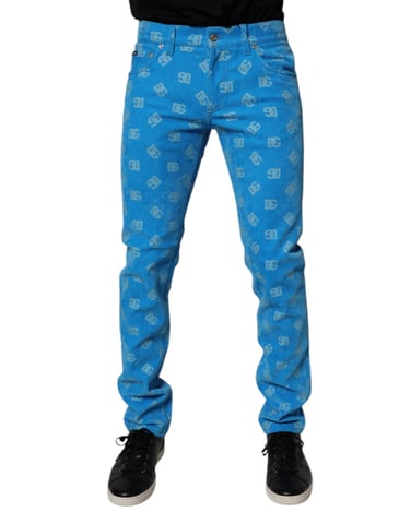 Straightleg Logo Print Jeans