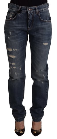 Dolce Gabbana Ripped Jeans Distressed Denim