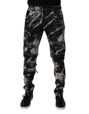 Zip Detail Slim Fit Jeans