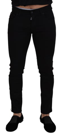 Slim fit jeans med sidostråk