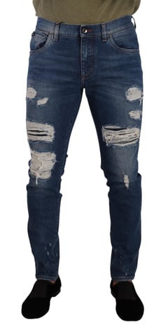 Slim Fit Ripped Jeans