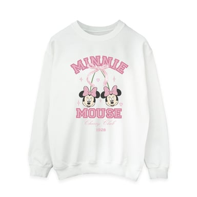 Disney Womens/Ladies Cherry Club Minnie Mouse Sweatshirt (White)