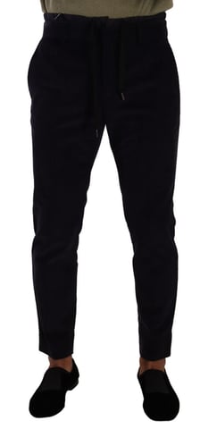 Casual Trousers Wool Drawstring Pants