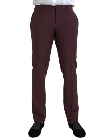 Classicfit Burgundy Trousers