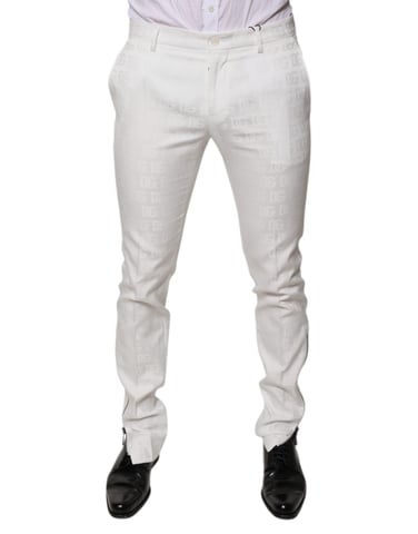 Trousers Slim Fit White Logo