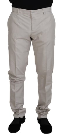 Trousers Solid Light Grey