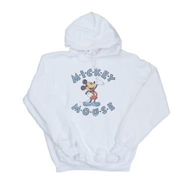 Disney Mens Mickey Mouse Dash Hoodie (White)