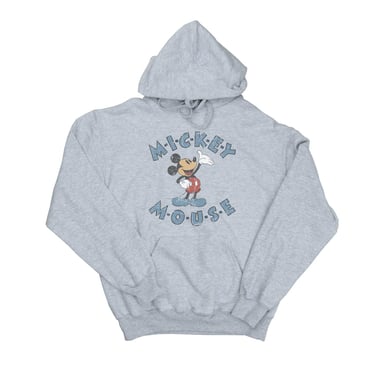 Disney Mens Mickey Mouse Dash Hoodie (Sports Grey)
