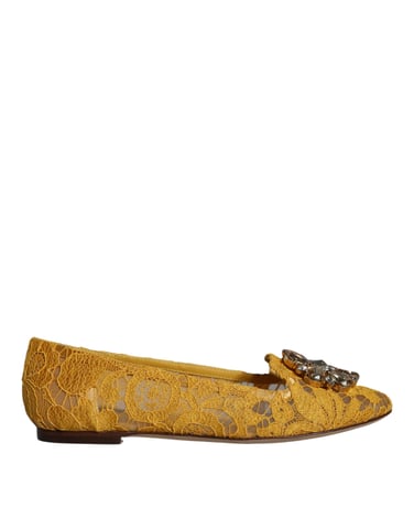 Lace Ballerinas Yellow