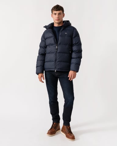 Active Cloud Puffer Jacket Jacket in Dark Blue