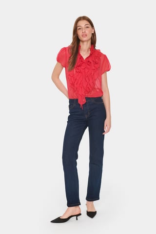LiljaSZ Crinkle SS Shirt Long sleeved shirt Regular fit