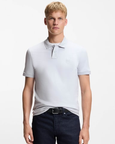 Passenger Slim-Fit Poloshirt in Lichtgrijs