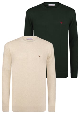 Pullover Crew Neck Sweater Pack Of 2