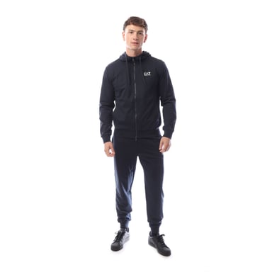 Men's Emporio Armani EA7 Core Identity Full-Zip Tracksuit in Navy