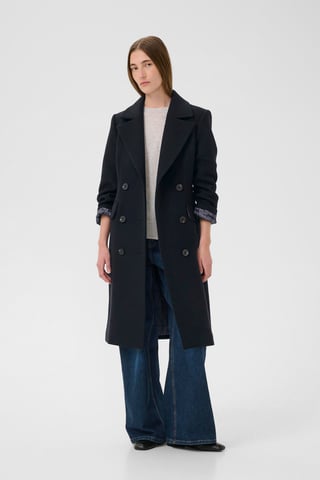ThoraIW Lapel Coat R Outerwear Feminine Silhouette