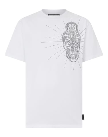 Round Neck T-Shirt Skull Stones
