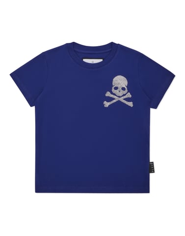 Jersey T-Shirt Round Neck Ss Strass Skull&Bones