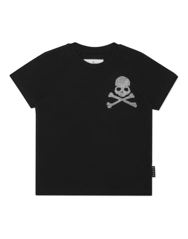 Jersey T-Shirt Round Neck Ss Strass Skull&Bones