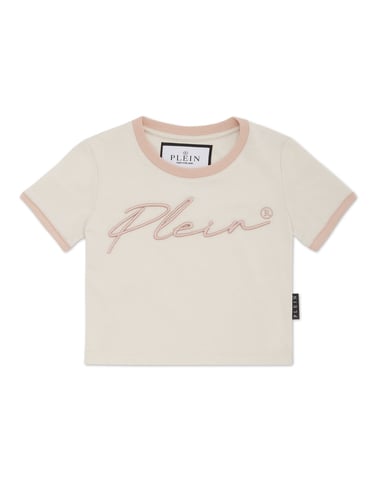 Cropped T-Shirt Round Neck Ss Signature